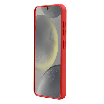 Samsung S25 - Rood - Camera Siliconen MagSafe Back Cover