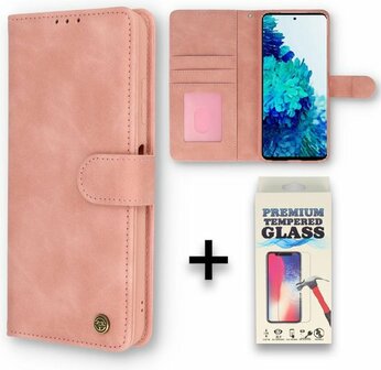 Samsung S21 FE Pale Pink &amp;amp; Glas - Book Case