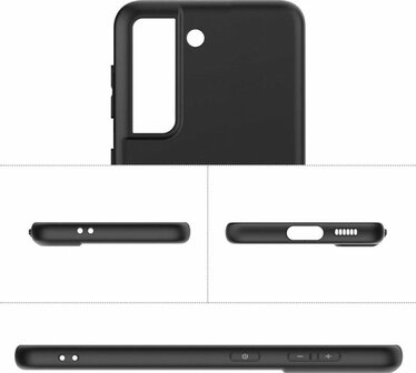 Samsung S21 Plus - Siliconen Back Cover - Zwart