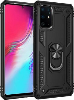 Samsung S20 Plus - Armor met Kickstand Ring - Zwart