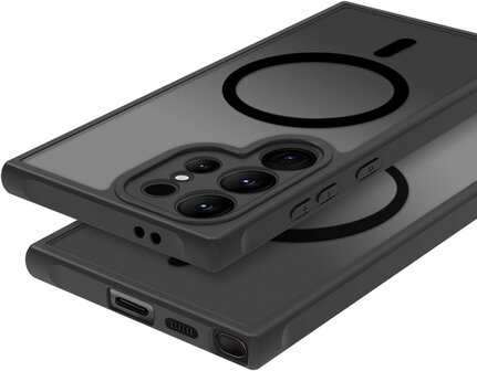 Samsung S24 Ultra Zwart - Matte Armor - Geschikt voor MagSafe