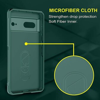Pixel 7A Groen - Schok Bestendig - Siliconen Back Cover