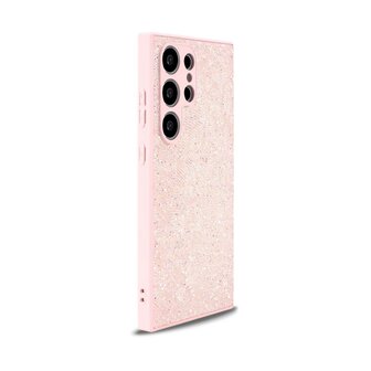 Samsung S23 Ultra - Diamant Glitter - Roze