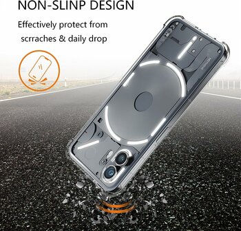 Nothing Phone 2 - Anti Shock &amp;amp; Full Glas - Transparant