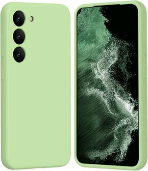 Samsung Galaxy S25 Plus - Licht Groen - Liquid Siliconen Back Cover