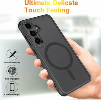 Samsung S24 - Zwart - Matte Armor - Geschikt voor MagSafe
