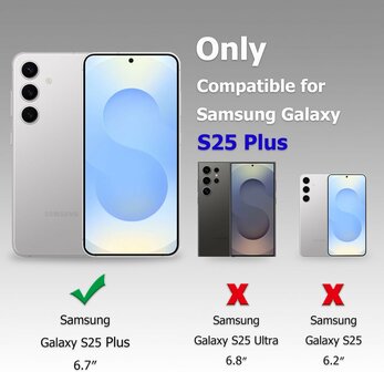 Samsung S25 Plus - Kickstand Ring Case - Zwart