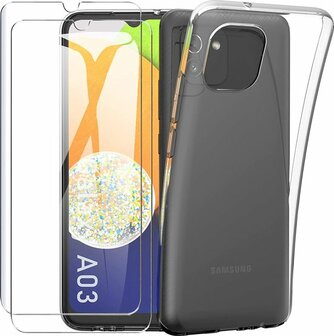 A03 - Back Cover &amp;amp; 2x Glas - Transparant