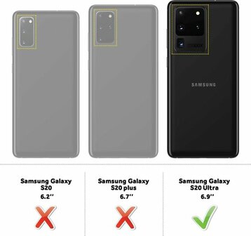 Samsung S20 Ultra - Armor met Kickstand Ring - Zwart