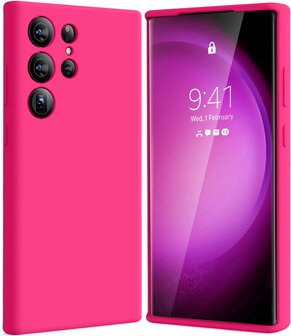 Samsung S24 Ultra - Liquid Back Cover - Roze