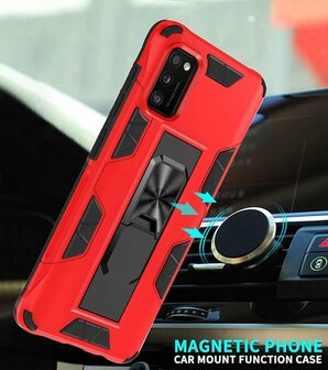 Samsung A41 Goud - Magnetic Kickstand Armor Case