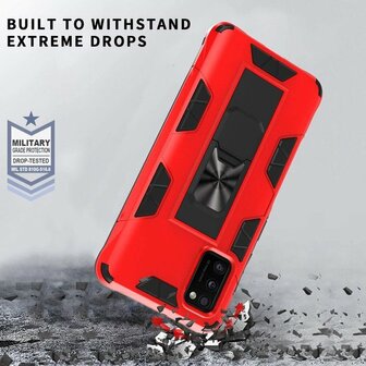 Samsung A41 Goud - Magnetic Kickstand Armor Case