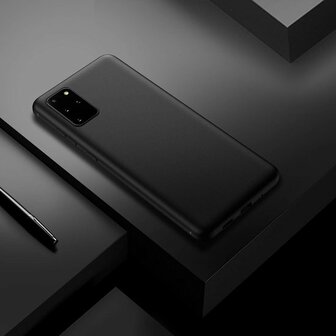 Samsung S20 Plus - Siliconen Back Cover - Zwart