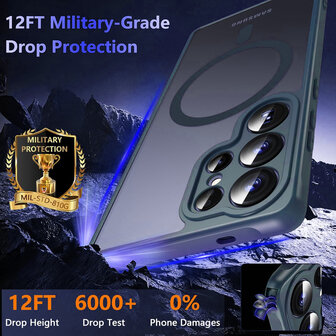 Samsung S25 Ultra - Matte MagSafe Armor - Blauw