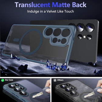 Samsung S23 Ultra - Matte MagSafe Armor - Blauw