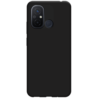 Redmi 12C - Siliconen Back Cover - Zwart