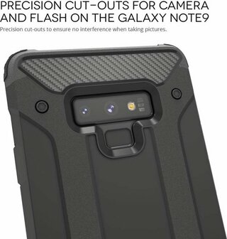 Samsung Note 9 - Armor Back Cover - Zwart