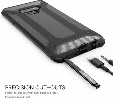 Samsung Note 9 - Armor Back Cover - Zwart
