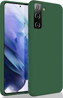 Samsung S21 Plus - Siliconen Back Cover - Groen