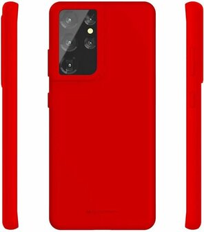 Samsung S21 Ultra - Siliconen Back Cover - Rood