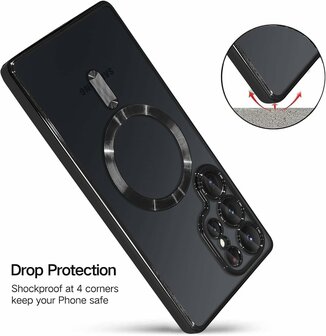 Samsung S25 Ultra - MagSafe TPU Back Cover - Zwart