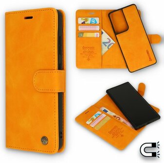 Samsung S21 Ultra Sunset Orange - 2 in 1 Book Case