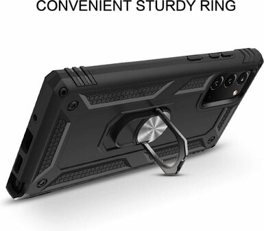 Samsung Note 20 Ros&eacute;goud - Armor met Kickstand Ring