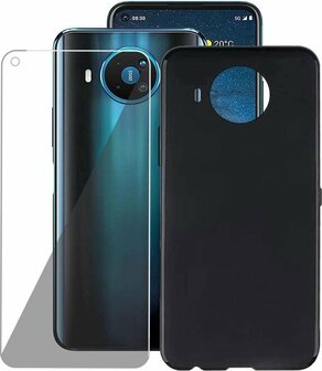 Nokia 8.3 - Back Cover &amp;amp; Glas - Zwart
