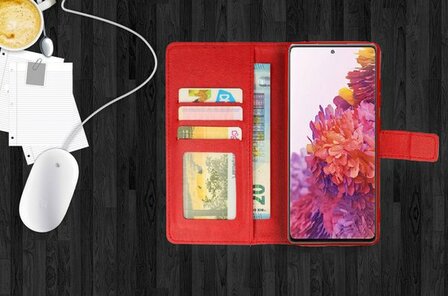 Samsung S21 FE - Book Case - Rood