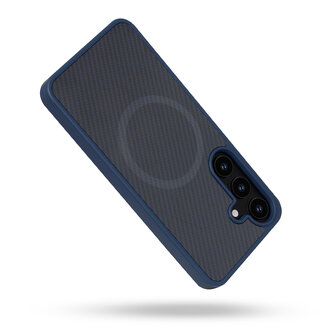 Samsung S24 Plus - Blauw - Carbon MagSafe Back Cover