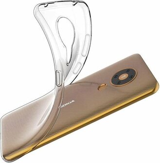 Nokia 5.3 - Back Cover &amp;amp; Glas - Transparant
