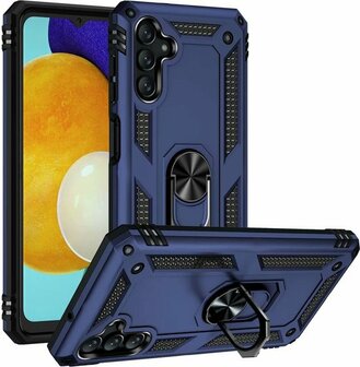Samsung M23 Blauw - Armor met Kickstand Ring