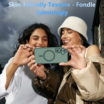 Samsung S24 FE - Groen - Matte Armor - Geschikt voor MagSafe