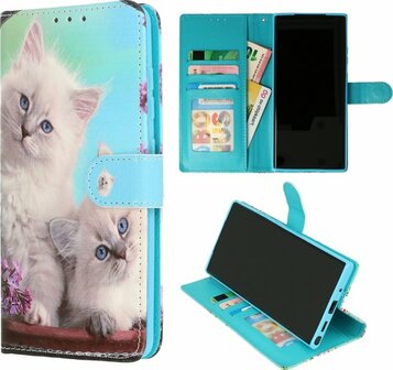 Samsung S23 Plus met Katten Print - Book Case