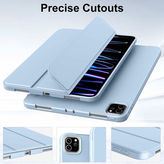 iPad Air (13 inch 2024 &amp;amp; 2025) - Licht Blauw - Smart Cover