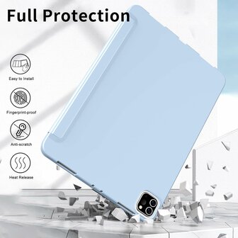 iPad Air (13 inch 2024 &amp;amp; 2025) - Licht Blauw - Smart Cover