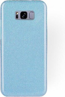 Samsung S8 - Glitter Back Cover - Blauw