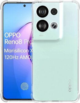 Reno 8 Pro - Anti Shock &amp;amp; 2x Glas - Transparant