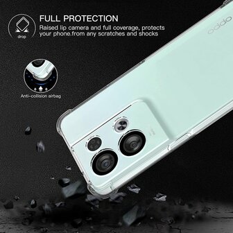Reno 8 Pro - Anti Shock &amp;amp; 2x Glas - Transparant