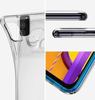 Samsung M21 - Siliconen Back Cover - Transparant