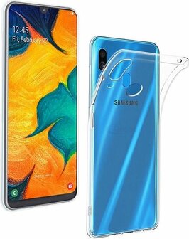 Samsung A20e - Siliconen Back Cover - Transparant