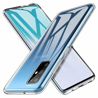 Samsung S20 Plus - Siliconen Back Cover - Transparant