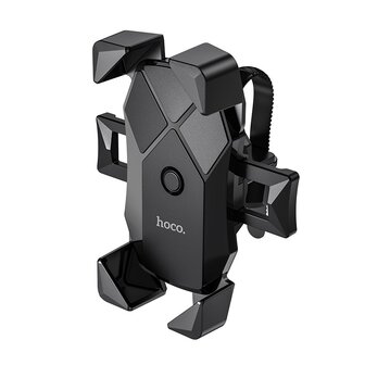 Hoco Telefoonhouder - Universeel GSM houder voor Fiets en Motor - Zwart - Veilig Handsfree Stuurhouder - Light Ride