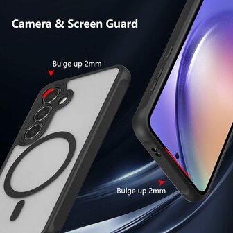 Samsung S24 FE - Zwart - Matte Armor - Geschikt voor MagSafe