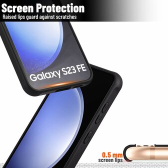 Samsung S23 FE - Zwart - Matte Armor - Geschikt voor MagSafe