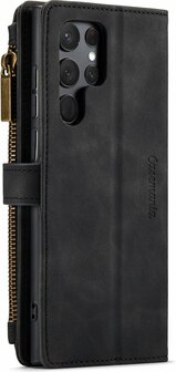 Samsung S23 Ultra Charcoal Gray - Book Case met Rits