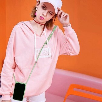 Samsung S20 FE Roze - TPU Back Cover met Koord