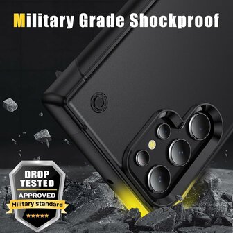 Samsung S25 Ultra - Heavy Duty Kickstand - Zwart