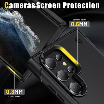 Samsung S25 Ultra - Heavy Duty Kickstand - Zwart
