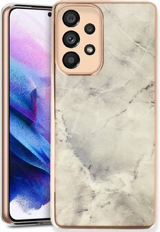 Samsung A03 - Marmer Back Cover - Steen